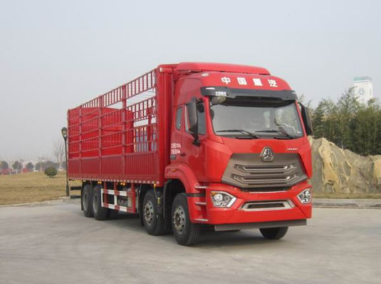 kualitas Red 8x2 Truck Diesel Heavy Truck Vehicle 316/429 Kekuatan kuda pabrik