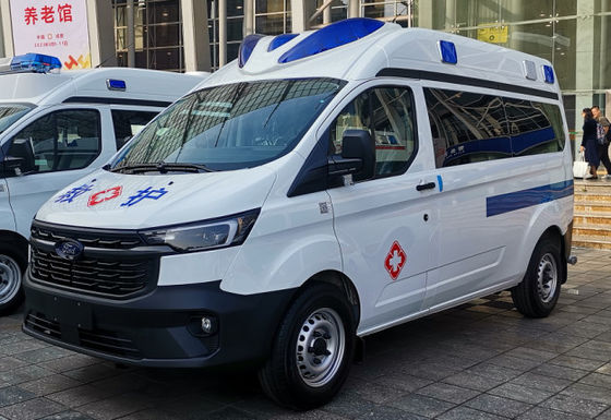 Ambulans Transit Ford Putih 8 kursi Ambulans Medis Gasoline