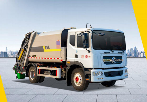 Dongfeng 13-Square Compressed Garbage Dump Truck Penggerak Belakang Diesel 4 × 2 Transmisi manual