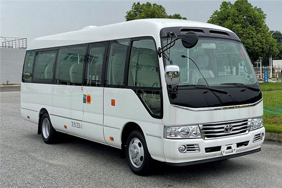 Toyota Coaster 11 kursi bus wisata bus bisnis resepsi bus bensin penggerak belakang 4 × 2 transmisi manual