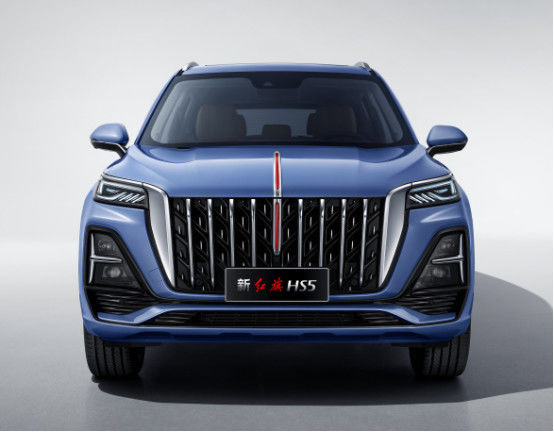 Blue Hongqi Sport Utility Vehicle 185kw 5 kursi Gasoline Hongqi Suv 4
