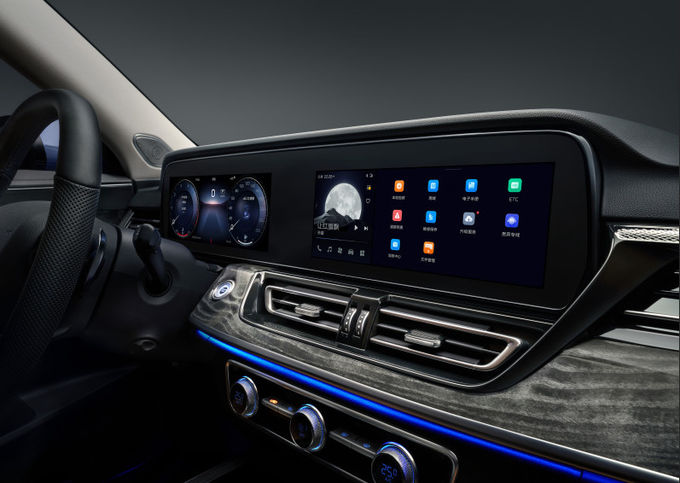 Blue Hongqi Sport Utility Vehicle 185kw 5 kursi Gasoline Hongqi Suv 8