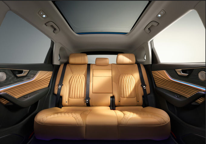 Blue Hongqi Sport Utility Vehicle 185kw 5 kursi Gasoline Hongqi Suv 7