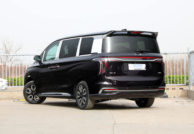 Black Hongqi 7-seater minivan MPV high end mobil resepsi bisnis mewah 4