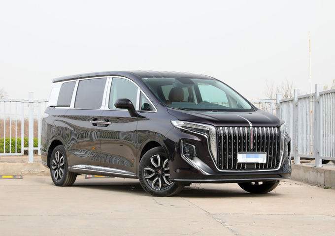 7 Seater Hongqi HQ9 Kendaraan Mobil Bisnis Resepsi 8 Kecepatan 0