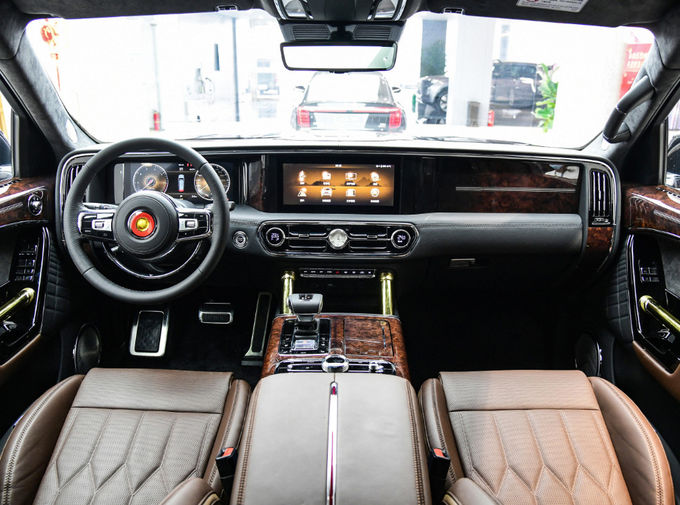 Hongqi S7 Kendaraan mewah besar Mobil 6 kursi 4 kursi SUV bensin 10