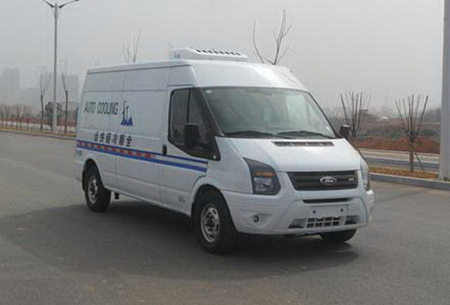 100Kw truk pendingin MT82 Ford Transit Reefer Van Putih 1