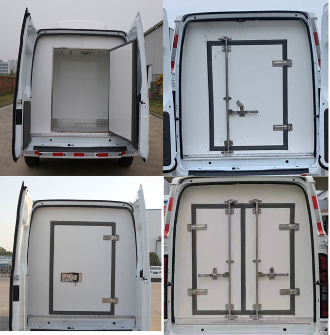 100Kw truk pendingin MT82 Ford Transit Reefer Van Putih 3