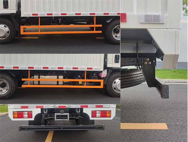 93KW 126HP Truk Terisolasi Isuzu Kargo Terisolasi Tipper Putih 3