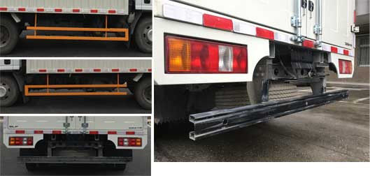 112KW 152HP Truk terisolasi Kotak Truk transportasi dengan pintu belakang angkat 3
