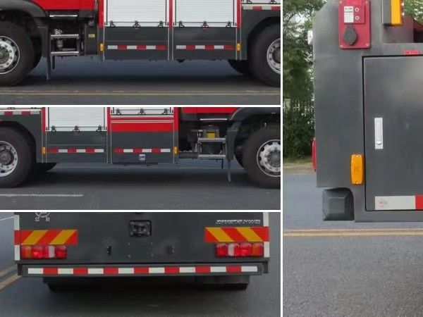 SINOTRUK truk pemadam kebakaran penyelamat darurat penggerak belakang diesel 6 kursi transmisi manual 4×2 3
