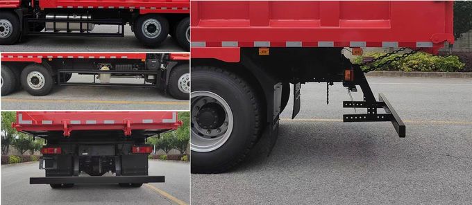 20 Meter Kubik 3 Axle Dump Truck Diesel 3 kursi Transmisi manual 6×4 3