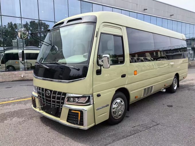 Toyota Coaster 16 kursi Bus Wisata Bus Bisnis Resepsi Bus Gasoline 4×2 Transmisi manual 0