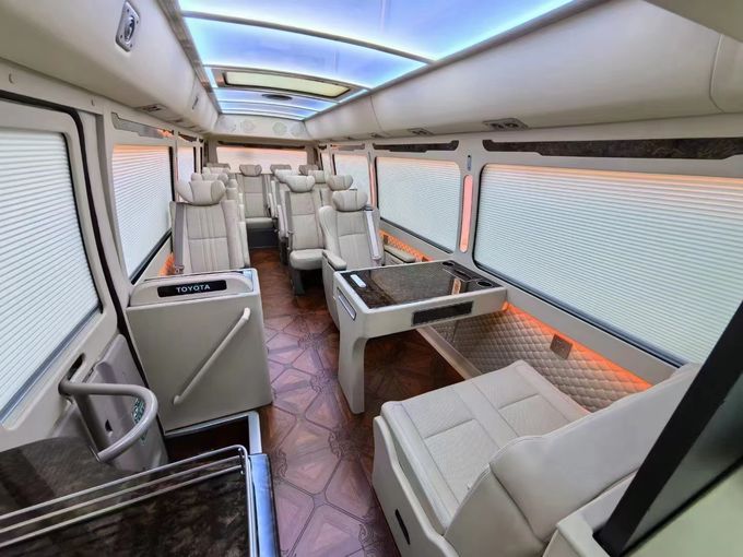 Toyota Coaster 16 kursi Bus Wisata Bus Bisnis Resepsi Bus Gasoline 4×2 Transmisi manual 9