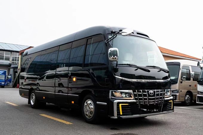 Toyota Coaster 7 Seater Coach Tour Bus Gasoline Rear Drive 4×2 Transmisi manual 0
