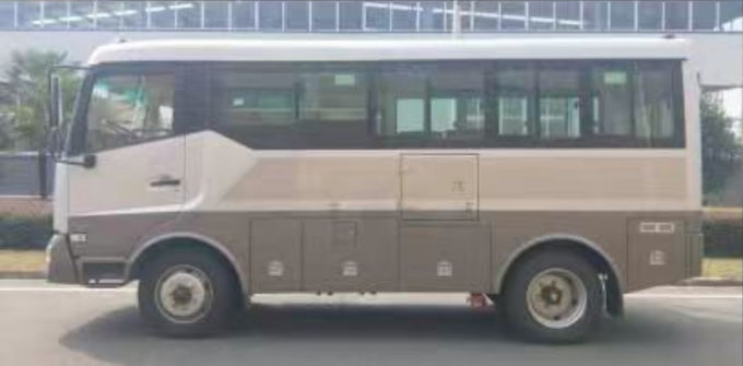 Dongfeng Four Wheel Drive Off Road Minibus Highway Bus 10-17 Kursi 4×4 Diesel Transmisi manual 1